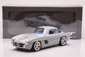 Mercedes 300 SL W198 Gullwing By S-Klub Сив GT Spirit 1:18 GT418 Смола — снимка 6 от 6