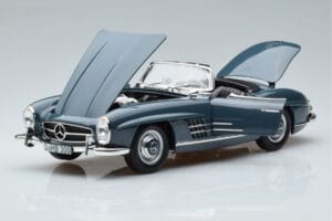 Mercedes 300 SL W198 Roadster Син Norev 1:18 B66040668 Метал — снимка 2 от 9