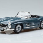 Mercedes 300 SL W198 Roadster Син Norev 1:18