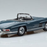 Mercedes 300 SL W198 Roadster Син Norev 1:18 - image 3 of 9
