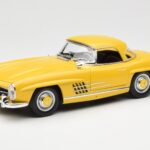 Mercedes 300 SL W198 Roadster Жълт Norev 1:18