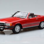 Mercedes 450 SL R107 US Версия Червен Norev 1:18
