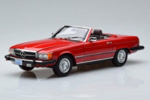 Mercedes 450 SL R107 US Версия Червен Norev 1:18