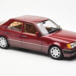Mercedes 500E W124 Червен Metallic Дилърско Издание Norev 1:18 - image 6 of 8