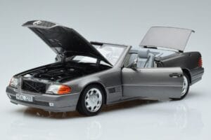 Mercedes 500 SL R129 Сив Металик Norev 1:18 183715 Метал — снимка 2 от 7