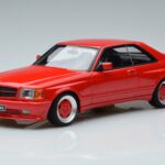 Mercedes 560 SEC W126 Widebody Червен Otto 1:18 OT995 Смола