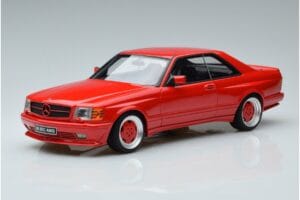 Mercedes 560 SEC W126 Widebody Червен Otto 1:18 OT995 Смола