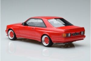 Mercedes 560 SEC W126 Widebody Червен Otto 1:18 OT995 Смола — снимка 5 от 6