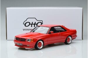 Mercedes 560 SEC W126 Widebody Червен Otto 1:18 OT995 Смола — снимка 6 от 6