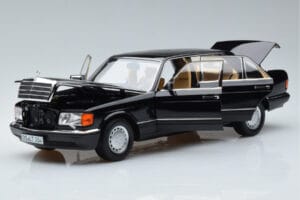 Mercedes 560 SEL W126 Черен Norev 1:18 183793 Метал — снимка 2 от 7