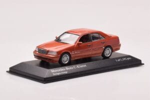 Mercedes C-Class W202 C240 Оранжево Металик Minichamps 1:43 430037000 Метал — снимка 2 от 4
