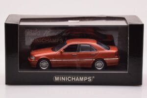 Mercedes C-Class W202 C240 Оранжево Металик Minichamps 1:43 430037000 Метал — снимка 4 от 4