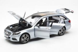 Mercedes C-Class W205 T-Model Сребрист Asia Exclusive Norev 1:18 183865 Метал — снимка 2 от 8