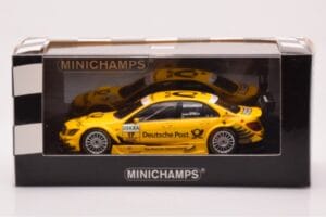 Mercedes C-Class W204 DTM Deutsche Post AMG Mercedes #17 D. Coulthard DTM 2010 Minichamps 1:43 400103817 Метал — снимка 4 от 4