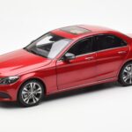 Mercedes C-Class W205 Червен Металик Asia Exclusive Norev 1:18