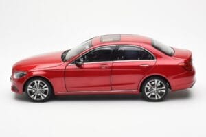 Mercedes C-Class W205 Червен Металик Asia Exclusive Norev 1:18 183835 Метал — снимка 4 от 8