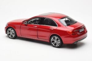 Mercedes C-Class W205 Червен Металик Asia Exclusive Norev 1:18 183835 Метал — снимка 7 от 8