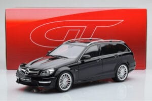 Mercedes C63 AMG S204 T-Model Черен GT Spirit 1:18 GT760 Смола — снимка 6 от 6