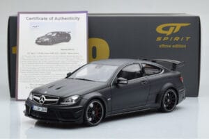 Mercedes C63 AMG W204 Black Series Мат Черен GT Spirit 1:18 GT843 Смола — снимка 6 от 6