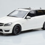 Mercedes C63 AMG S204 T-Model Бял GT Spirit 1:18