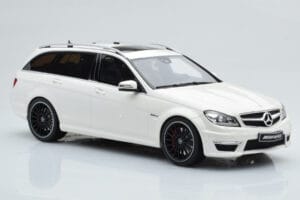 Mercedes C63 AMG S204 T-Model Бял GT Spirit 1:18 GT147 Смола — снимка 4 от 8
