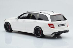 Mercedes C63 AMG S204 T-Model Бял GT Spirit 1:18 GT147 Смола — снимка 5 от 8
