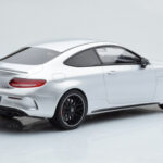 Mercedes C63S AMG C205 Coupe Сребрист GT Spirit 1:18 - image 2 of 6