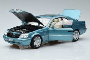 Mercedes CL600 C140 Син Металик Norev 1:18 183448 Метал — снимка 2 от 7