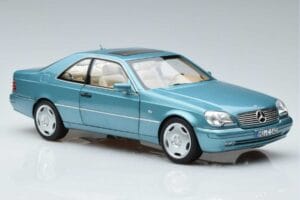 Mercedes CL600 C140 Син Металик Norev 1:18 183448 Метал — снимка 5 от 7