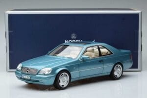 Mercedes CL600 C140 Син Металик Norev 1:18 183448 Метал — снимка 7 от 7