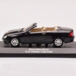 Mercedes CLK A209 Кабриолет Obsidian Черен Металик Minichamps 1:43
