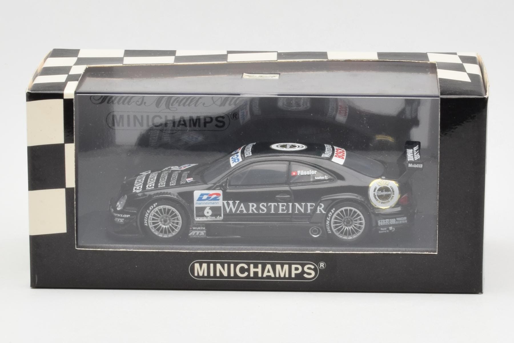Mercedes CLK #6 M. Fässler Team AMG DTM 2000 Minichamps 1:43 4300003706 Метал — снимка 4 от 4