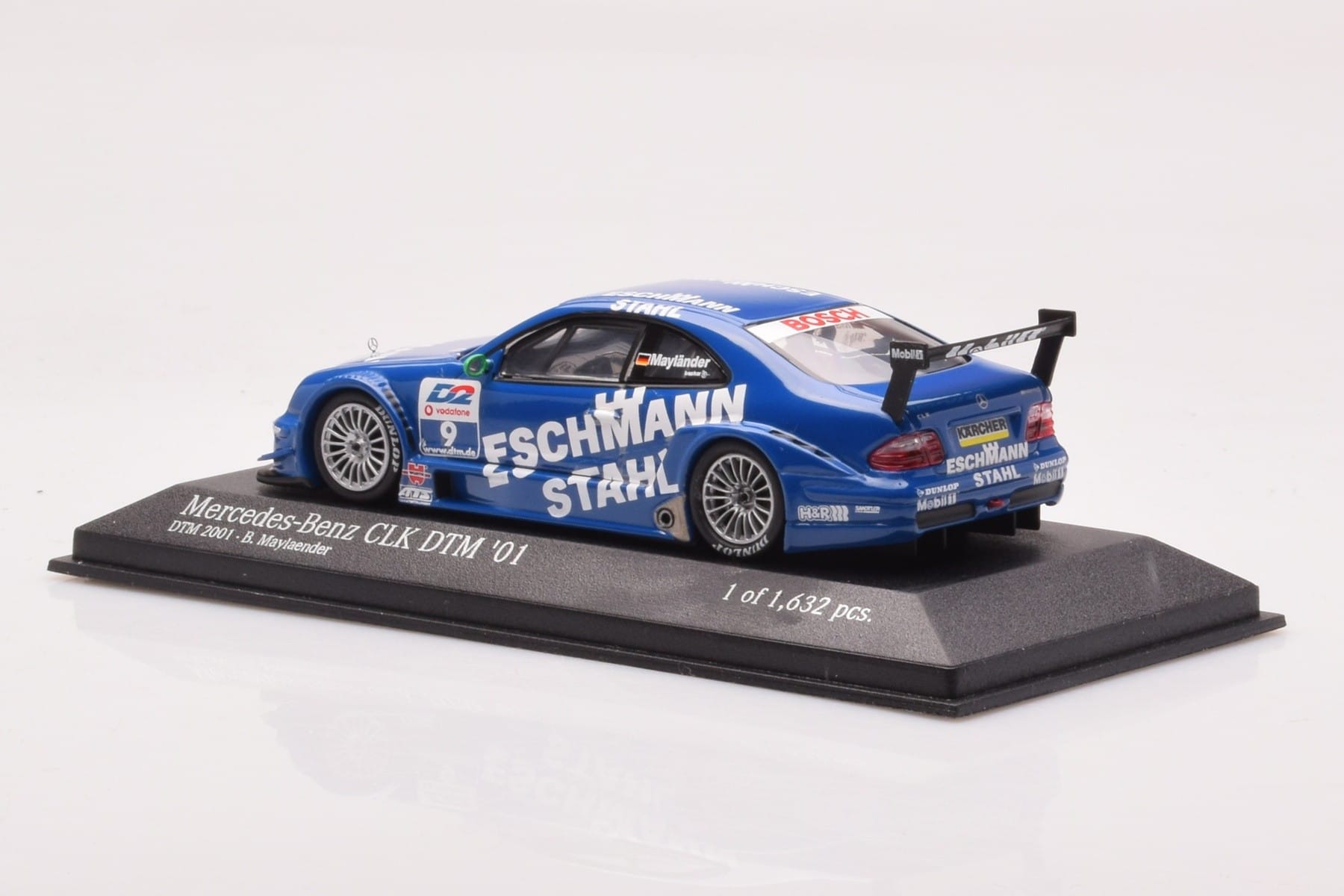 Mercedes CLK DTM Team Manthey #9 B. Maylander DTM 2001 Minichamps 1:43 400013109 Метал — снимка 3 от 4