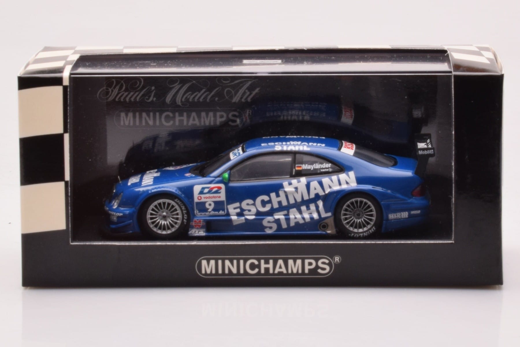 Mercedes CLK DTM Team Manthey #9 B. Maylander DTM 2001 Minichamps 1:43 400013109 Метал — снимка 4 от 4