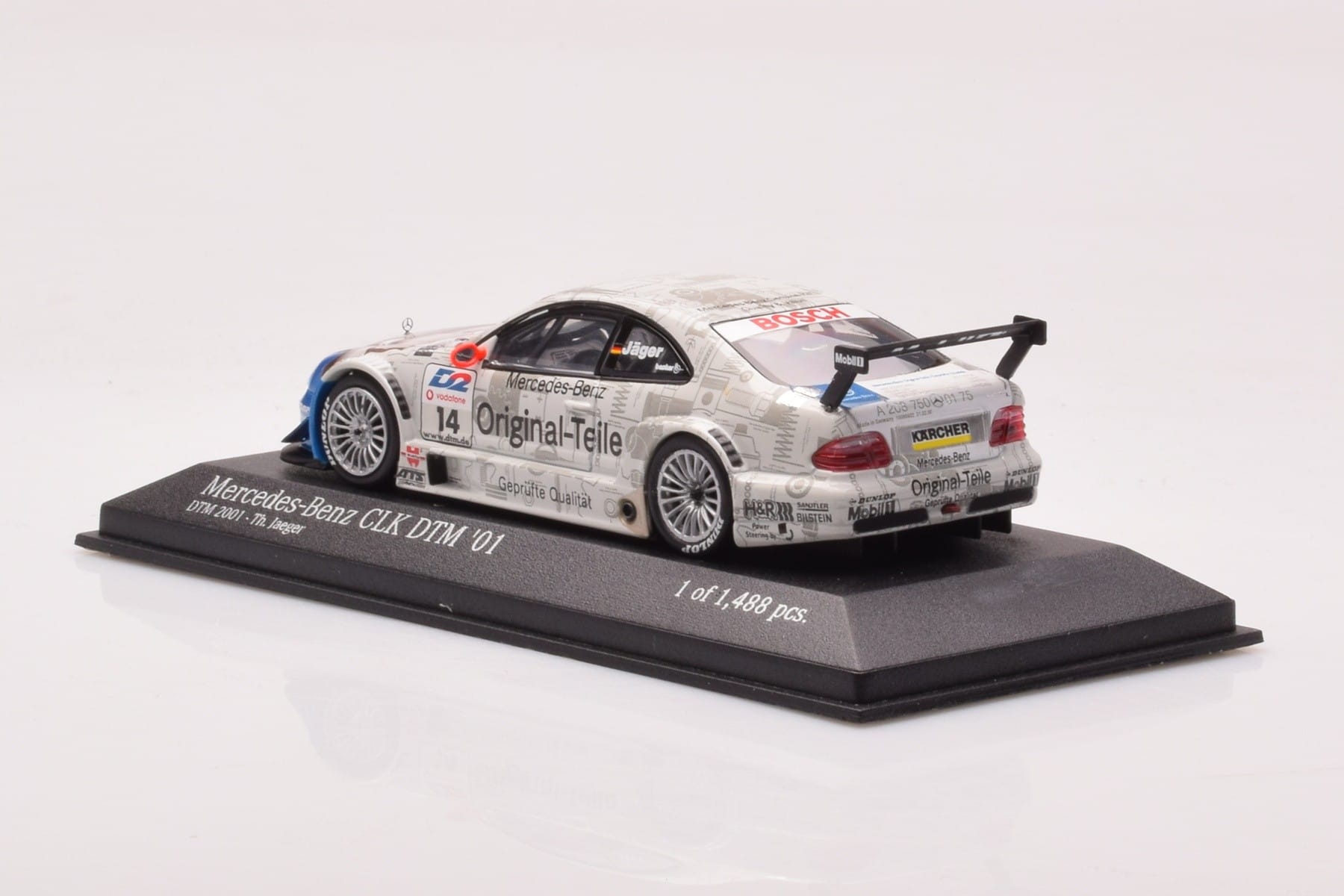 Mercedes CLK DTM Team Persson #14 Jaeger DTM 2001 Minichamps 1:43 400013714 Метал — снимка 3 от 4