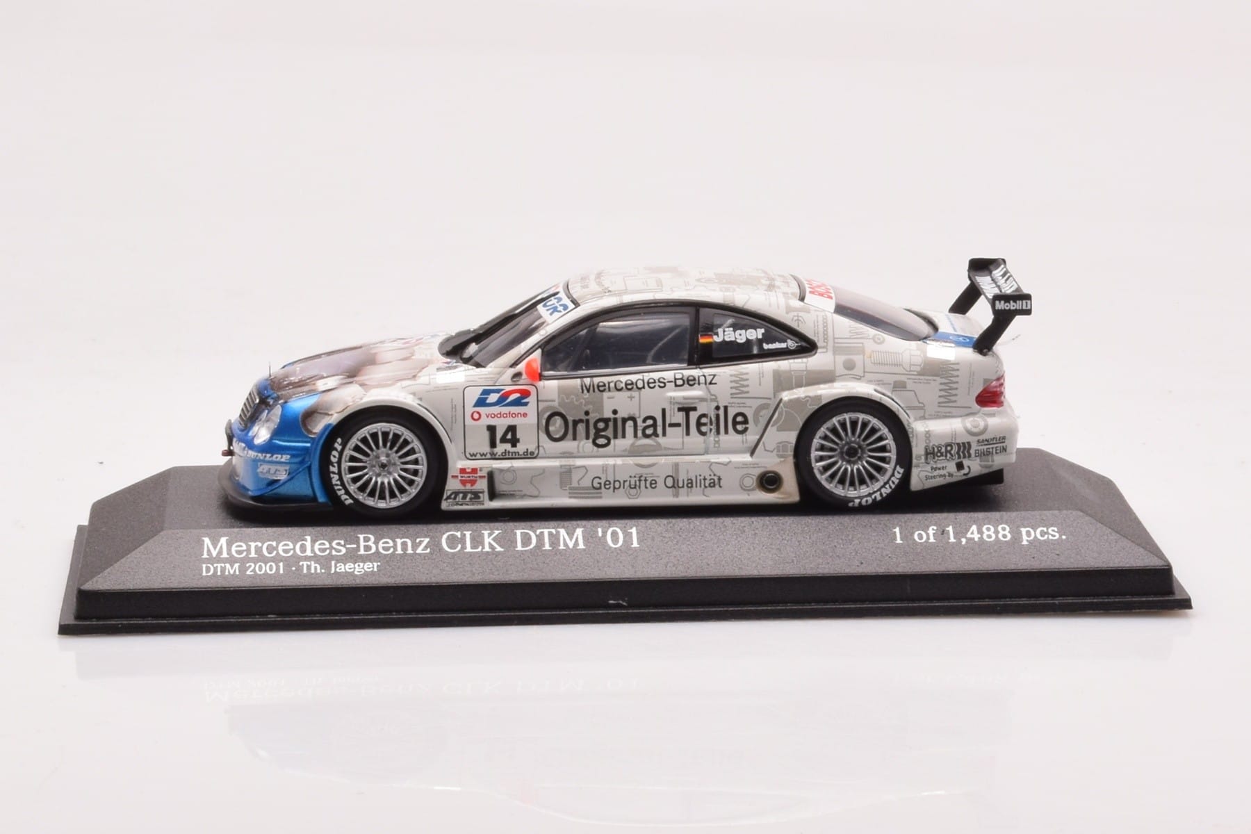 Mercedes CLK DTM Team Persson #14 Jaeger DTM 2001 Minichamps 1:43 400013714 Метал