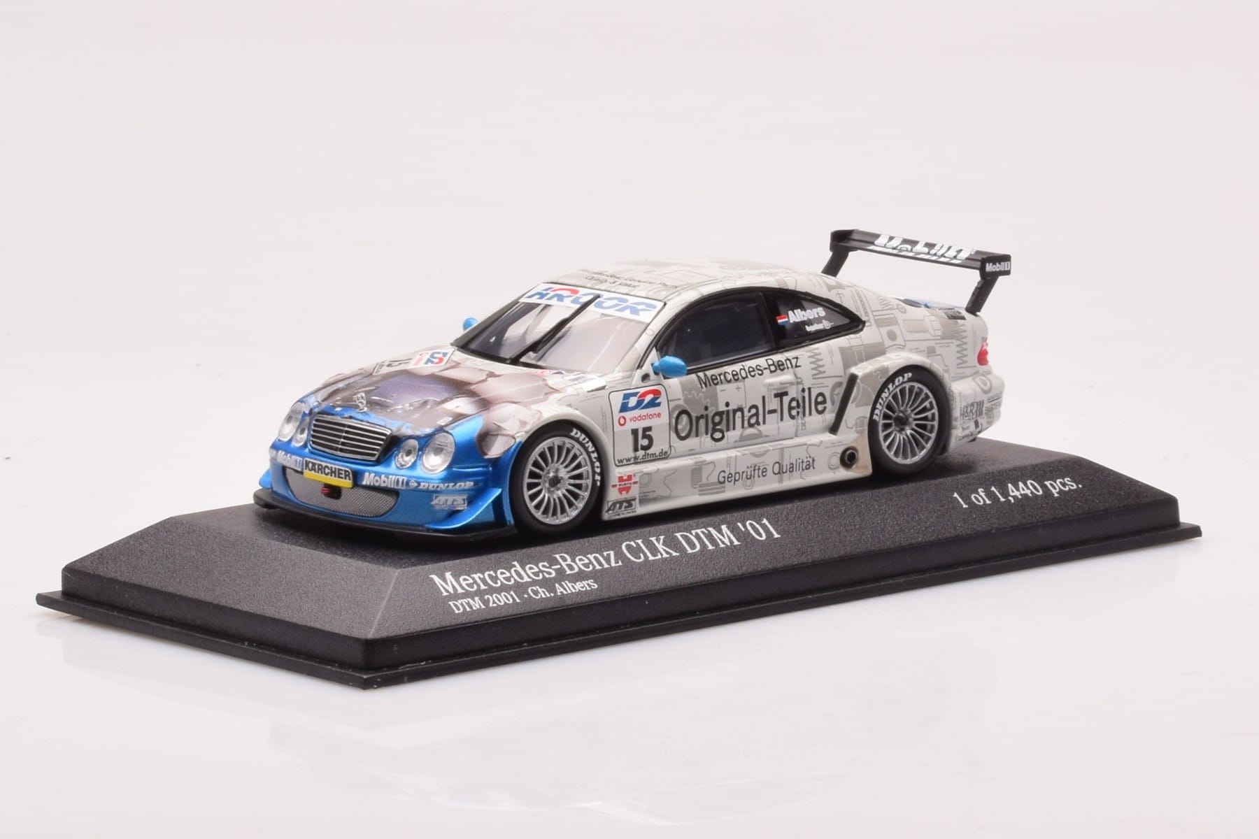 Mercedes CLK DTM Team Persson #15 C. Albers DTM 2001 Minichamps 1:43 400013715 Метал — снимка 2 от 4