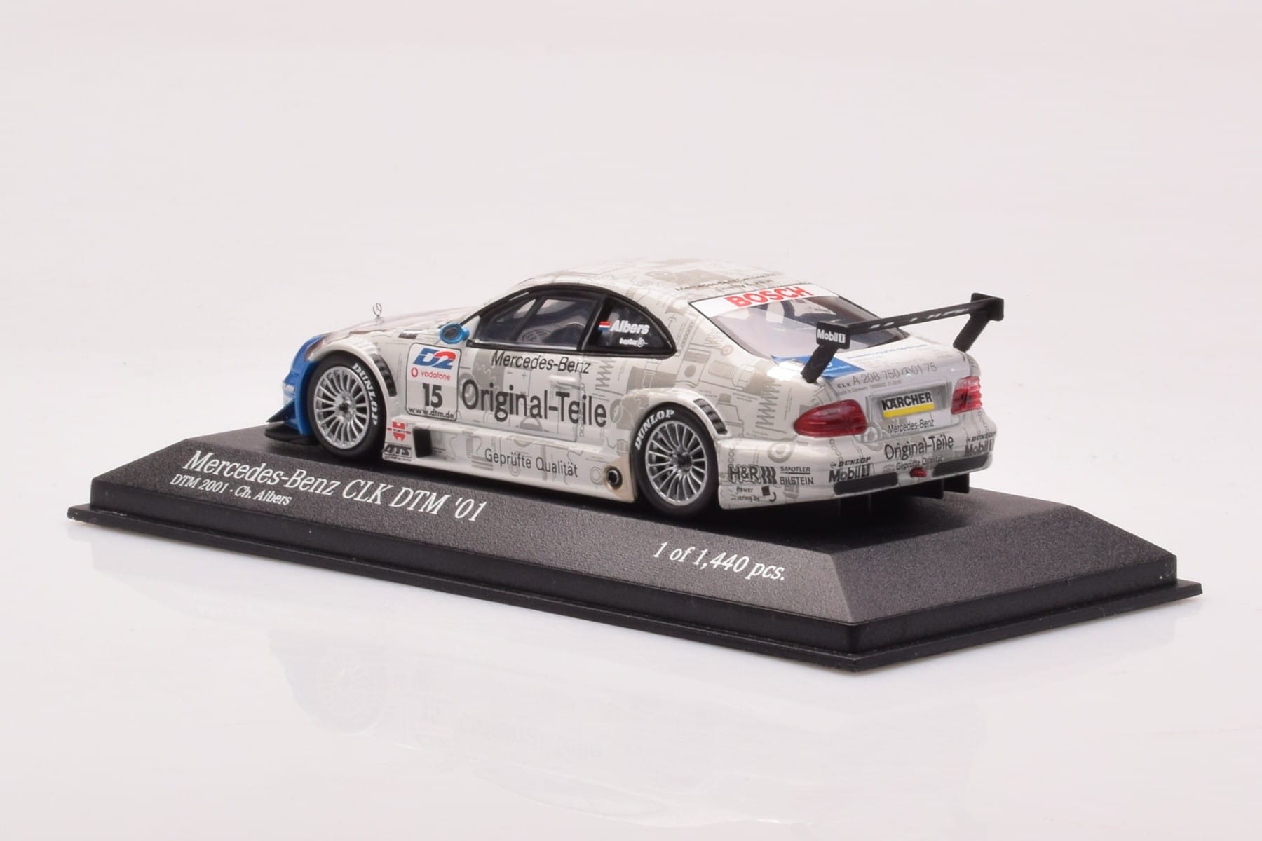 Mercedes CLK DTM Team Persson #15 C. Albers DTM 2001 Minichamps 1:43 400013715 Метал — снимка 3 от 4