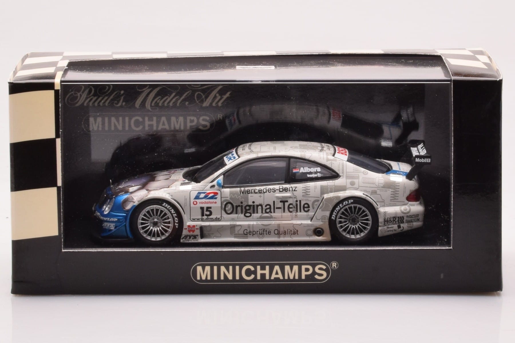Mercedes CLK DTM Team Persson #15 C. Albers DTM 2001 Minichamps 1:43 400013715 Метал — снимка 4 от 4