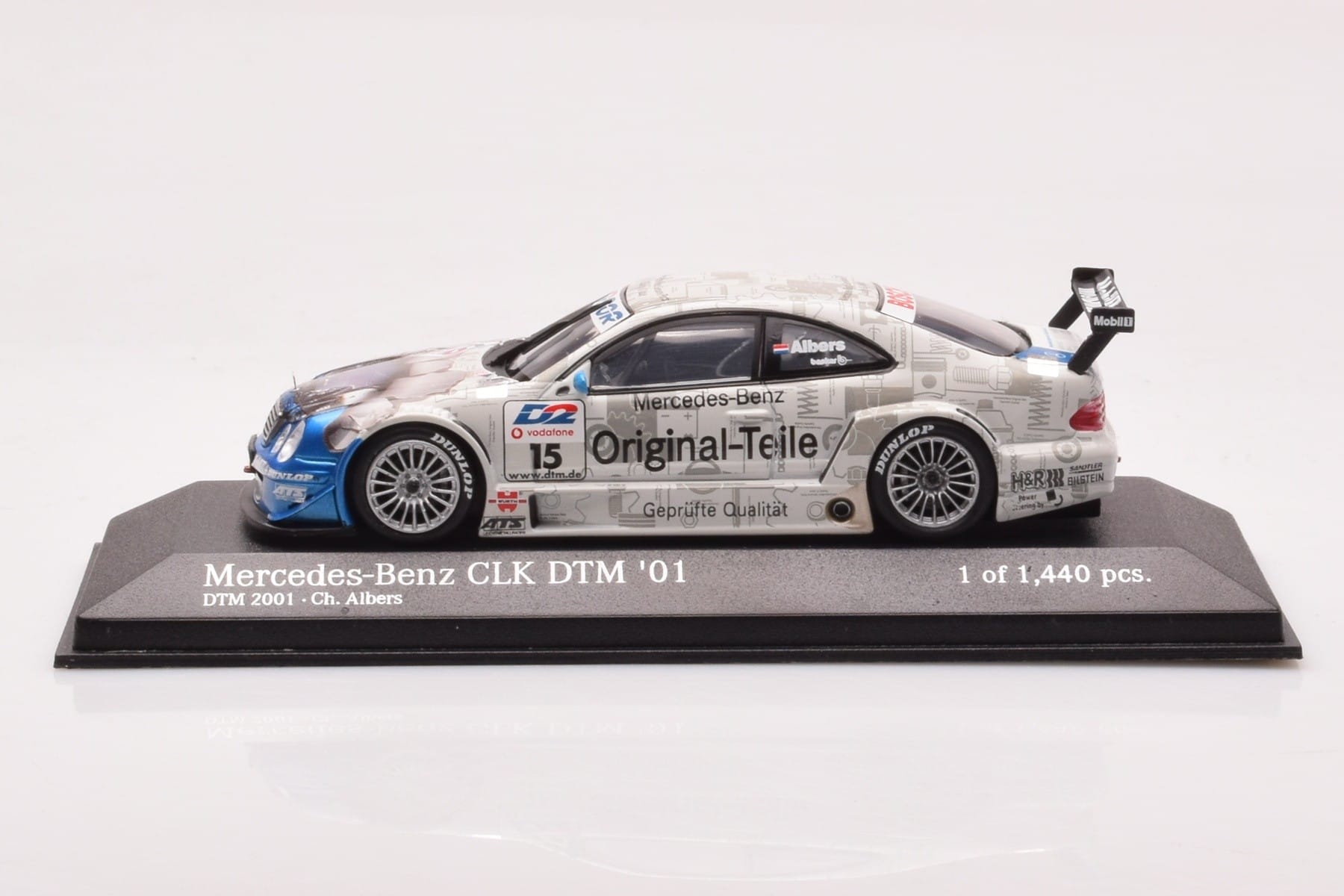 Mercedes CLK DTM Team Persson #15 C. Albers DTM 2001 Minichamps 1:43 400013715 Метал