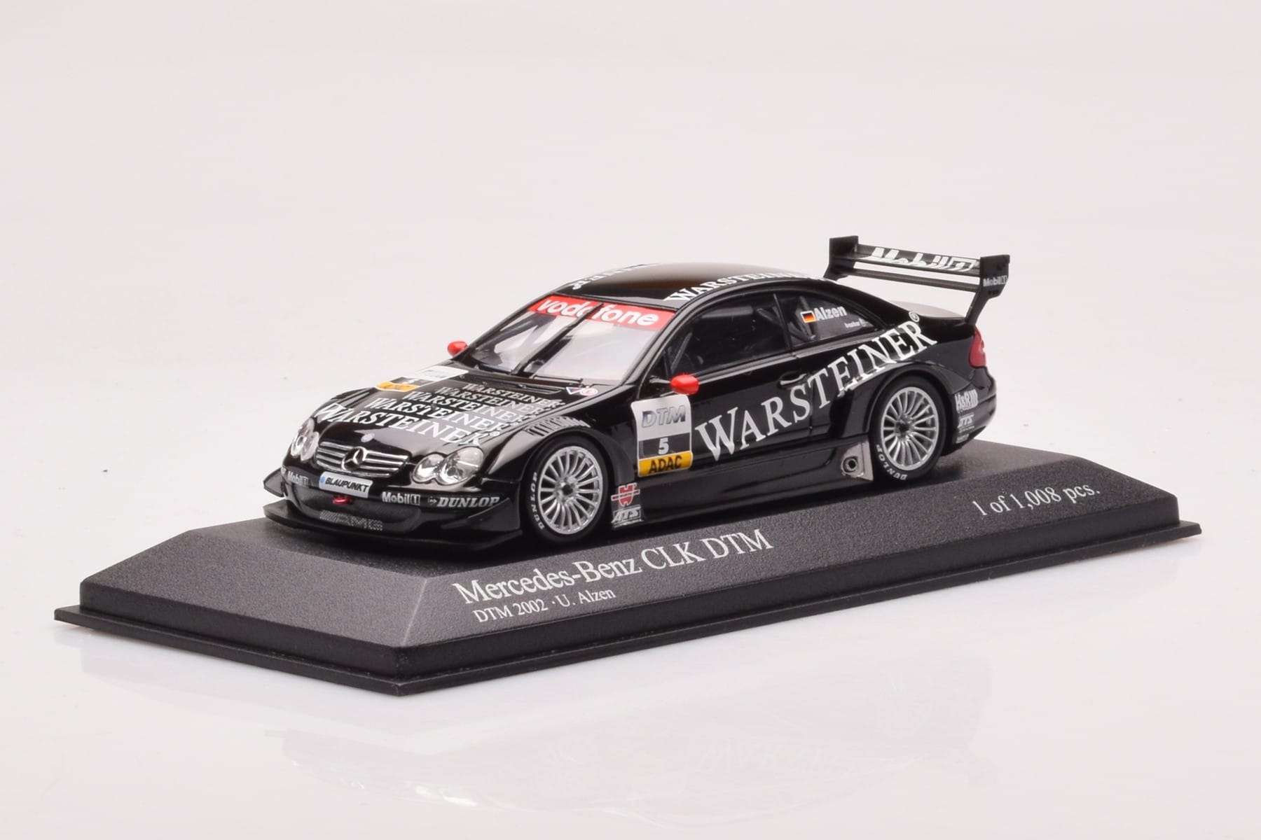 Mercedes CLK DTM Team Warsteiner AMG #5 U. Alzen DTM 2002 Minichamps 1:43 400023025 Метал — снимка 2 от 4