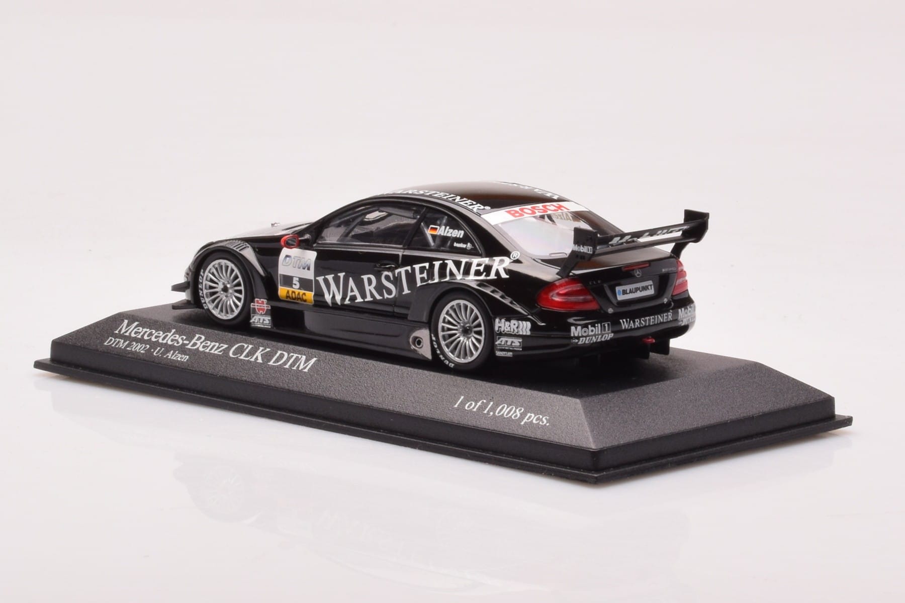 Mercedes CLK DTM Team Warsteiner AMG #5 U. Alzen DTM 2002 Minichamps 1:43 400023025 Метал — снимка 3 от 4