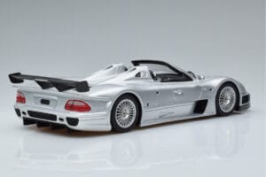 Mercedes CLK GTR Roadster Сребрист GT Spirit 1:18 GT155 Смола — снимка 2 от 6