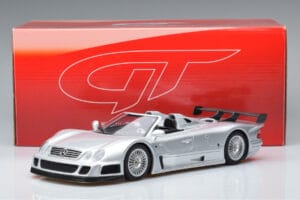 Mercedes CLK GTR Roadster Сребрист GT Spirit 1:18 GT155 Смола — снимка 6 от 6