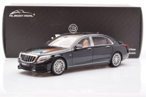 Mercedes Maybach S-Class W222 Brabus 900 Obsidian Черен Almost Real 1:18 860102 Метал — снимка 8 от 8
