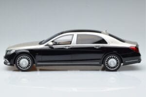 Mercedes Maybach S600 W222 Черен Сребрист GT Spirit 1:18 GT237 Смола — снимка 3 от 6