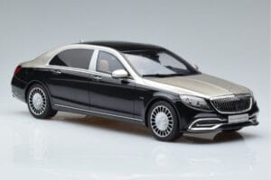 Mercedes Maybach S600 W222 Черен Сребрист GT Spirit 1:18 GT237 Смола — снимка 4 от 6