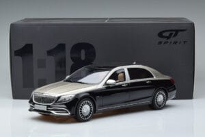 Mercedes Maybach S600 W222 Черен Сребрист GT Spirit 1:18 GT237 Смола — снимка 6 от 6