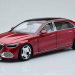 Mercedes Maybach S600 W222 V12 Biturbo Patagonia Червен Almost Real 1:18