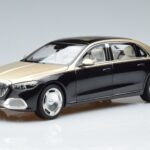 Mercedes Maybach S680 X223 Златен Черен Metallic Norev 1:18 183917 Метал